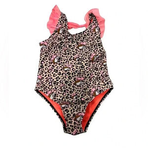 Buc-ees Leopard Swimsuit Size 4T beachy summer bucees.